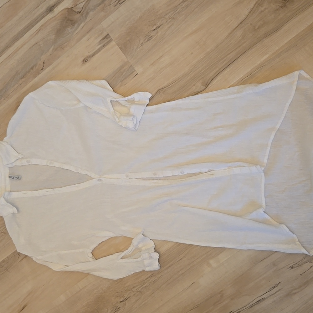 Beach asymmetrical Button Down
